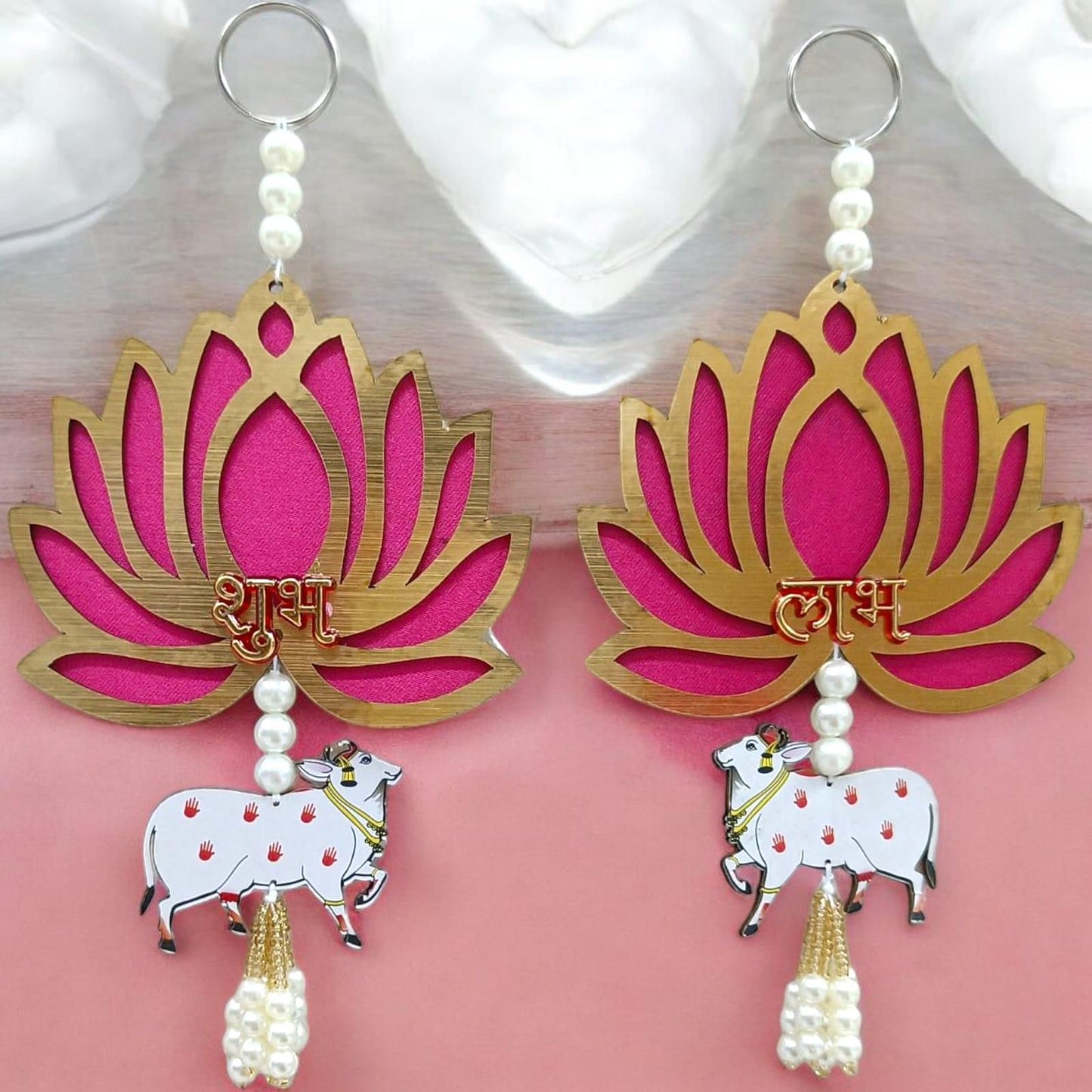 Premium Quality Kamal Cow Wall Hanging (Pack of 2)